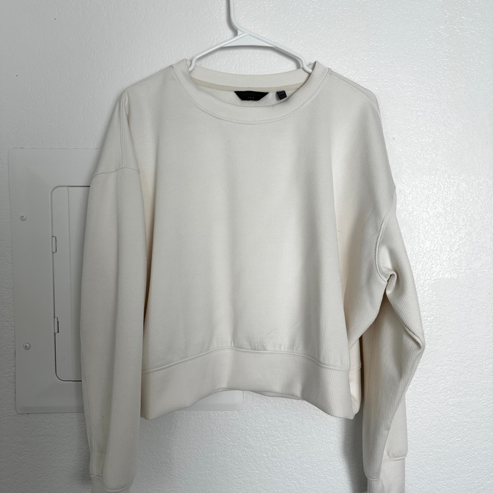Danskin Long Sleeves, Cream White, L
